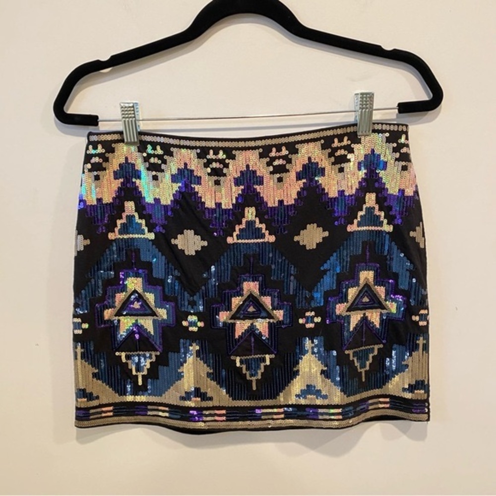 Express Sequin Mini Skirt Women’s Size Small